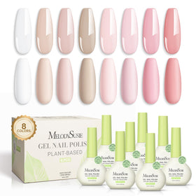 MelodySusie front packaging showing 8 pink and nude bottles, great gift set