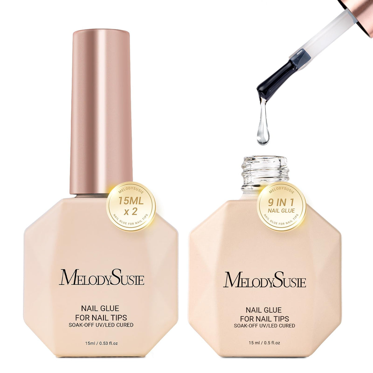 MelodySusie front packaging showing dual 15ml bottles and benefits