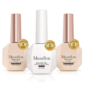 MelodySusie front packaging showing three clear 15ml bottles, highlights kit convenience