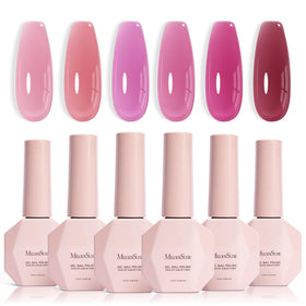 MelodySusie front packaging showing six jelly gel bottles and color range benefit