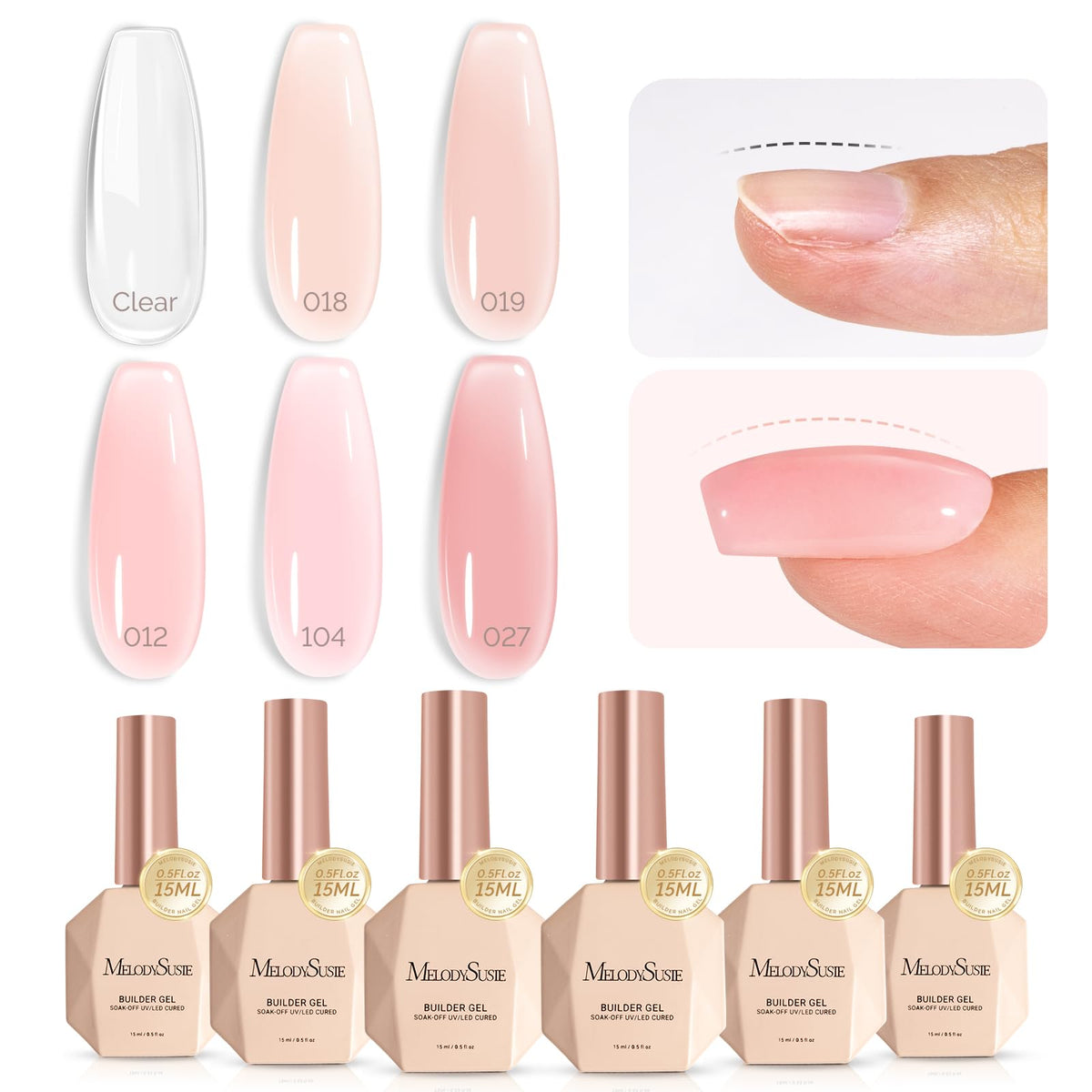 MelodySusie full kit packaging shown for easy home gel nail styling