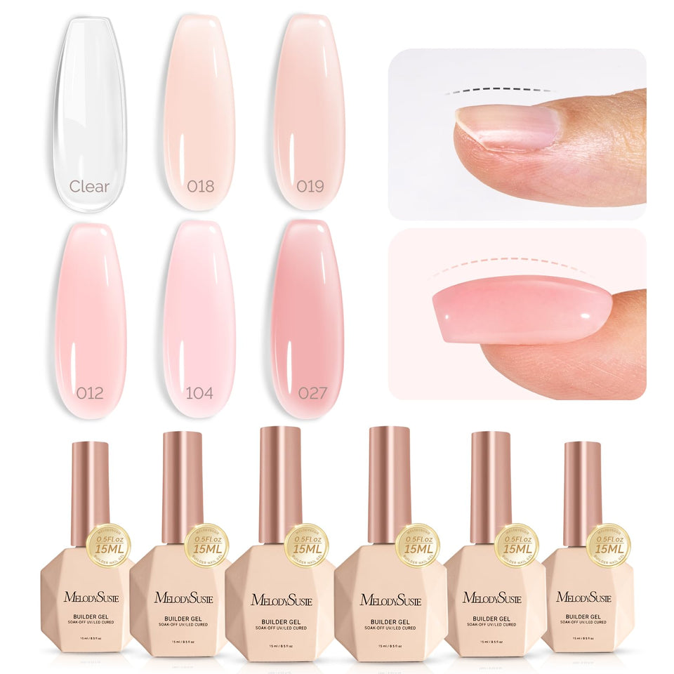 MelodySusie full kit packaging shown for easy home gel nail styling