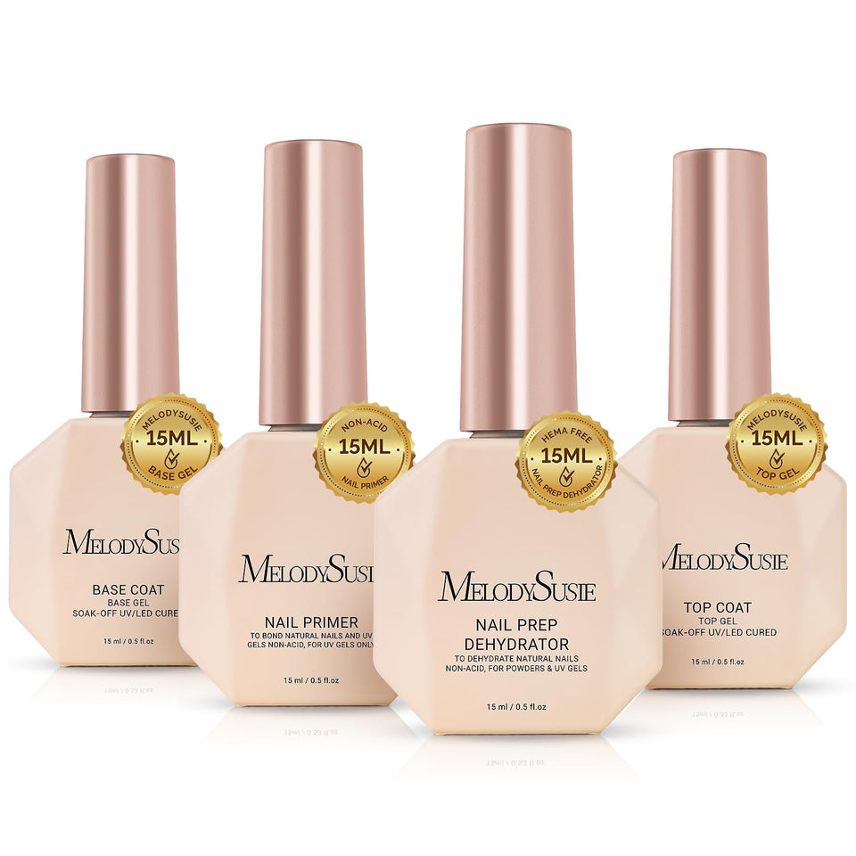 MelodySusie front packaging showing four 15ml clear bottles and kit branding for quick identification