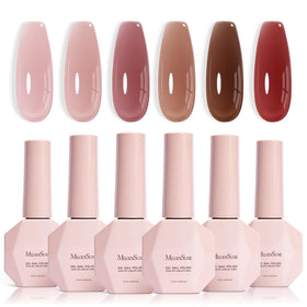 MelodySusie front packaging showing six transparent jelly gel bottles, ideal gift