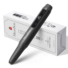MelodySusie front view of pen-shaped drill showing compact design and ergonomic grip benefit