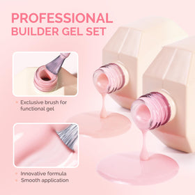 MelodySusie gel texture close-up highlighting thick self-leveling formula benefit
