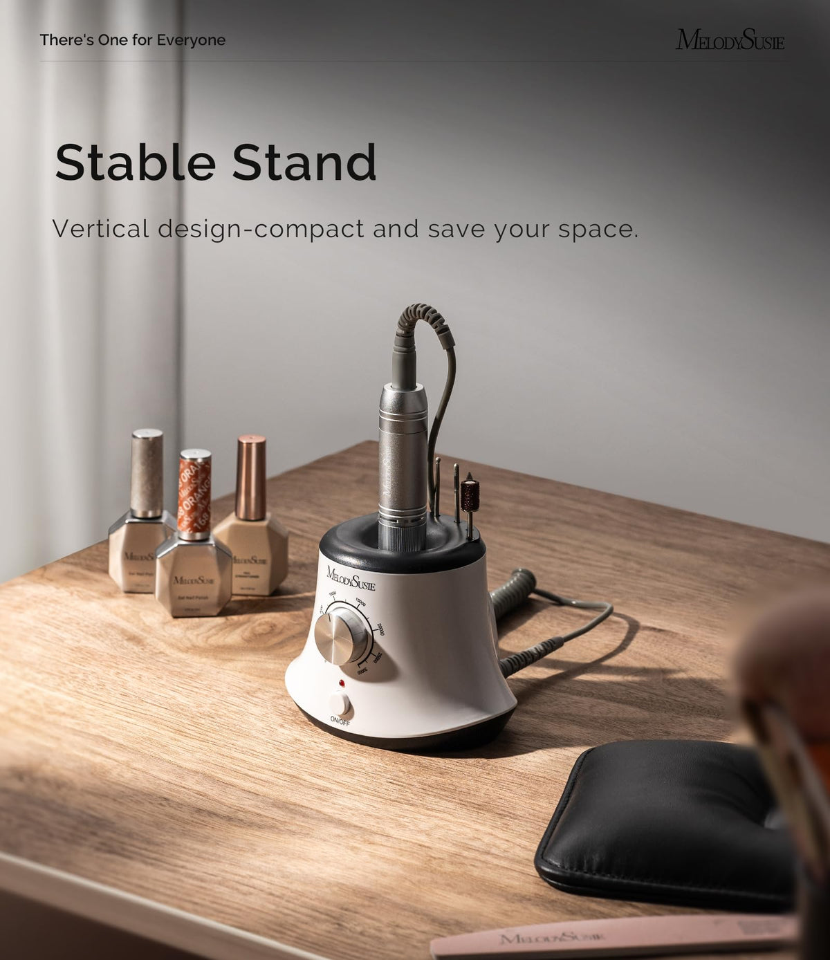 MelodySusie lightweight aluminum handpiece close-up for comfortable long use
