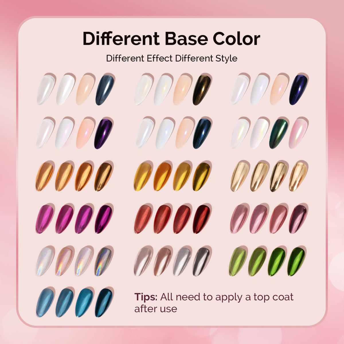MelodySusie application on nail with applicator demonstrating easy rub-in effect