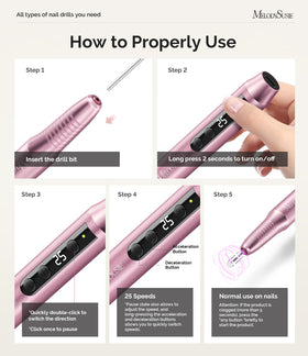 MelodySusie in-use during a manicure demonstrating efficient product removal