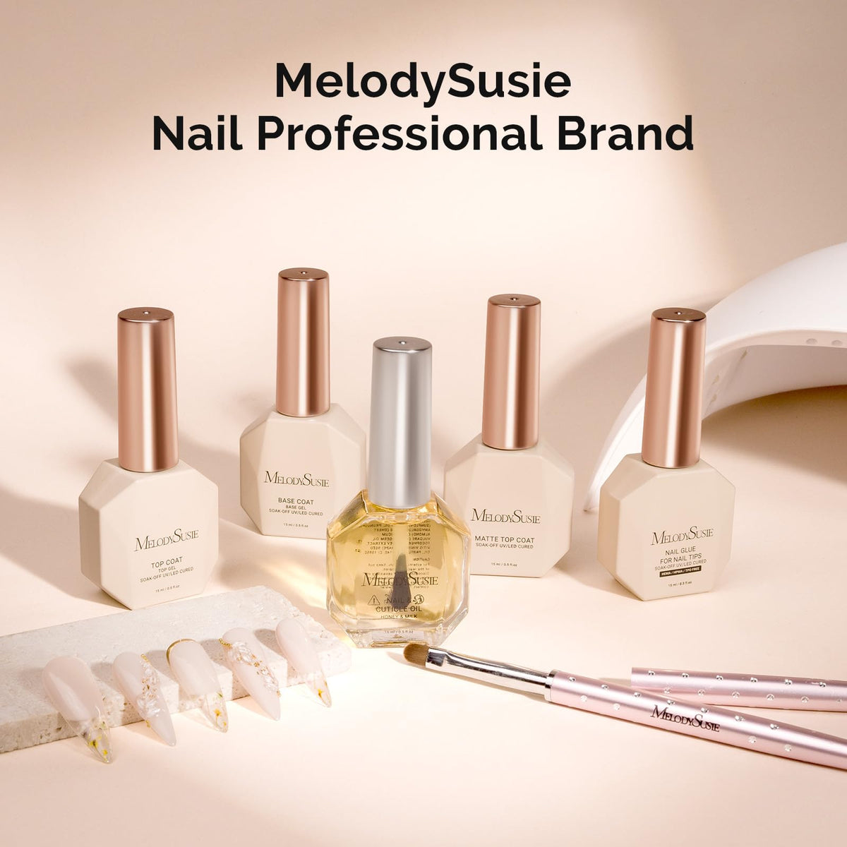 MelodySusie finished manicure in home setting showing salon-quality results