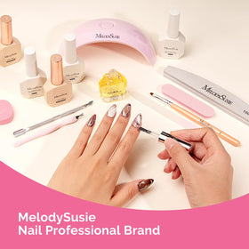 MelodySusie home manicure scene, easy salon results for DIY users