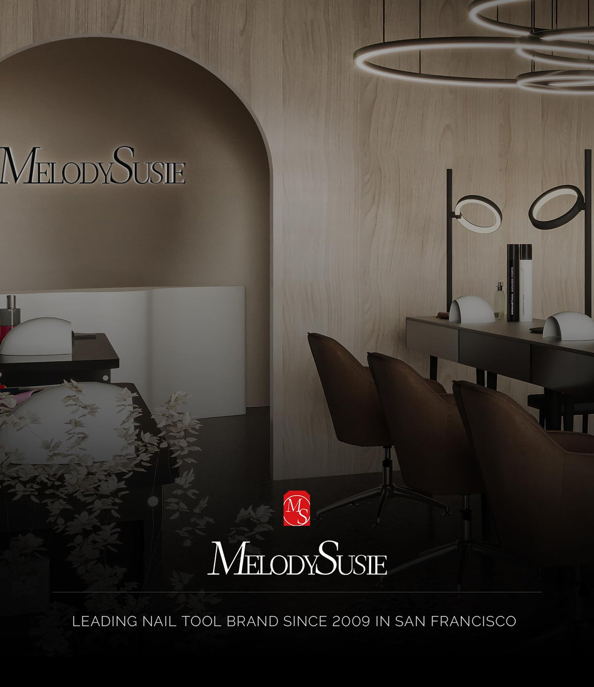 MelodySusie set up in a salon scene demonstrating professional results at home