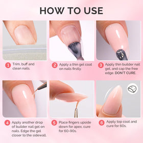 MelodySusie lifestyle shot of woman wearing polished reinforced nails