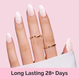 MelodySusie nails curing under LED lamp for quick, glossy finish