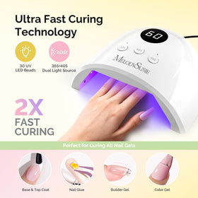 MelodySusie P-Plus30F corded UV lamp curing quickly and evenly