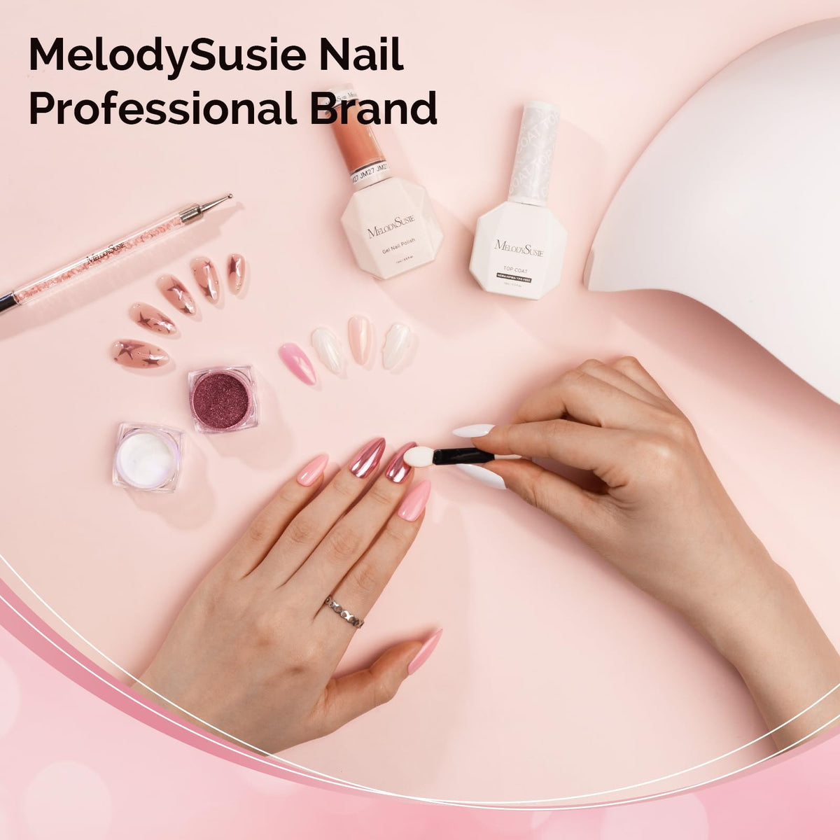 MelodySusie packaging open in a bag illustrating portability and salon-ready storage