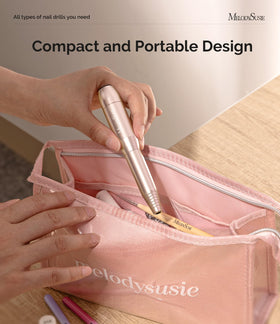 MelodySusie metal bits and sanding bands laid out for versatile manicure tasks