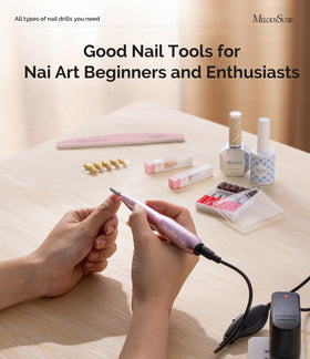 MelodySusie nail station lifestyle shot illustrating portable salon-ready setup