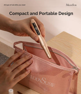 MelodySusie PC180G bit set and sanding bands laid out for versatile nail work
