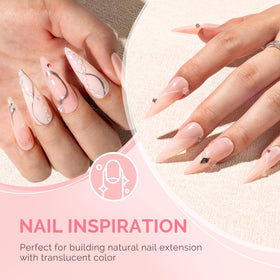 MelodySusie securing rhinestones to a nail, showing strong adhesive hold benefit