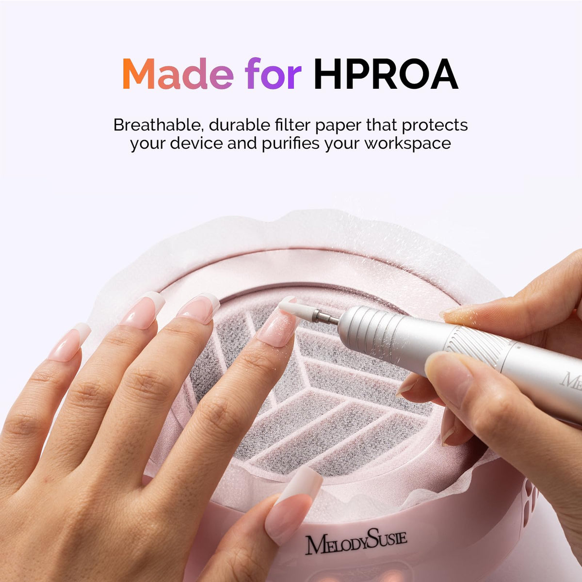 MelodySusie in salon scene with HProA showing cleaner workspace benefit