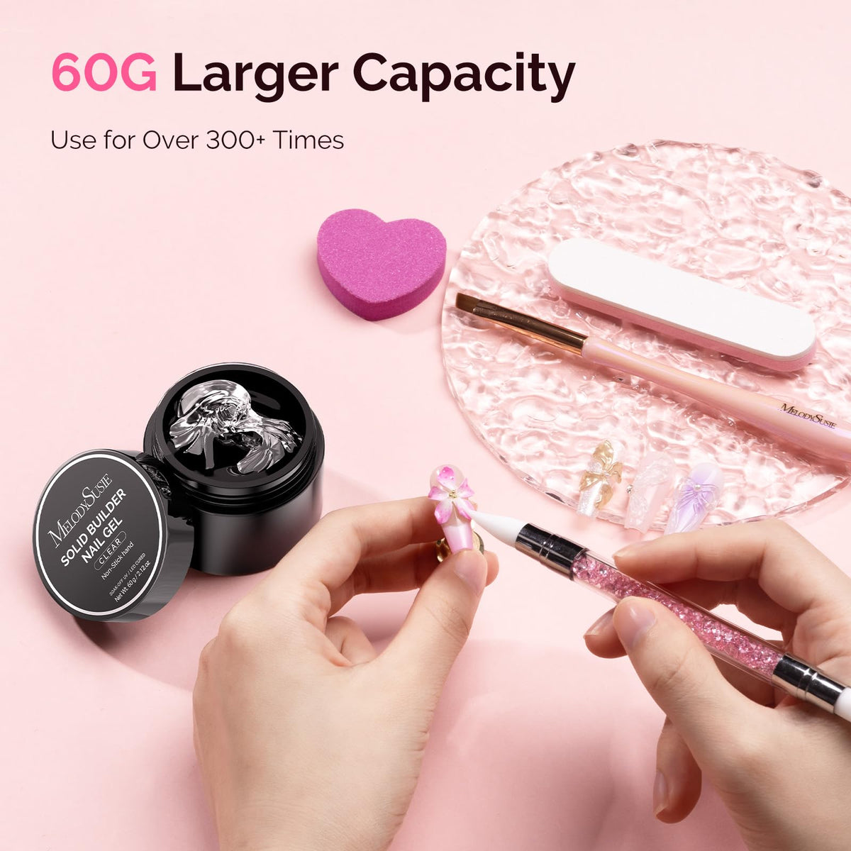 MelodySusie artist shaping 3D nail art demonstrating precise sculpting benefits