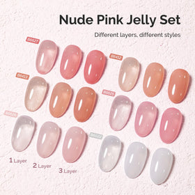 MelodySusie swatches on wheel displaying six transparent milky colors