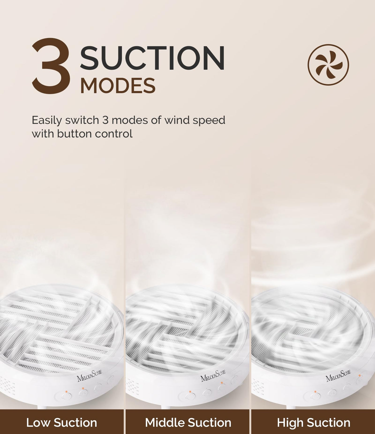MelodySusie side profile showing button controls for easy speed adjustment benefit