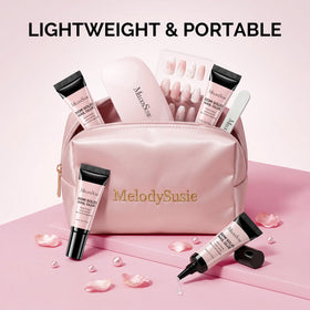 MelodySusie 5ml tube next to coin showing portable travel-friendly size
