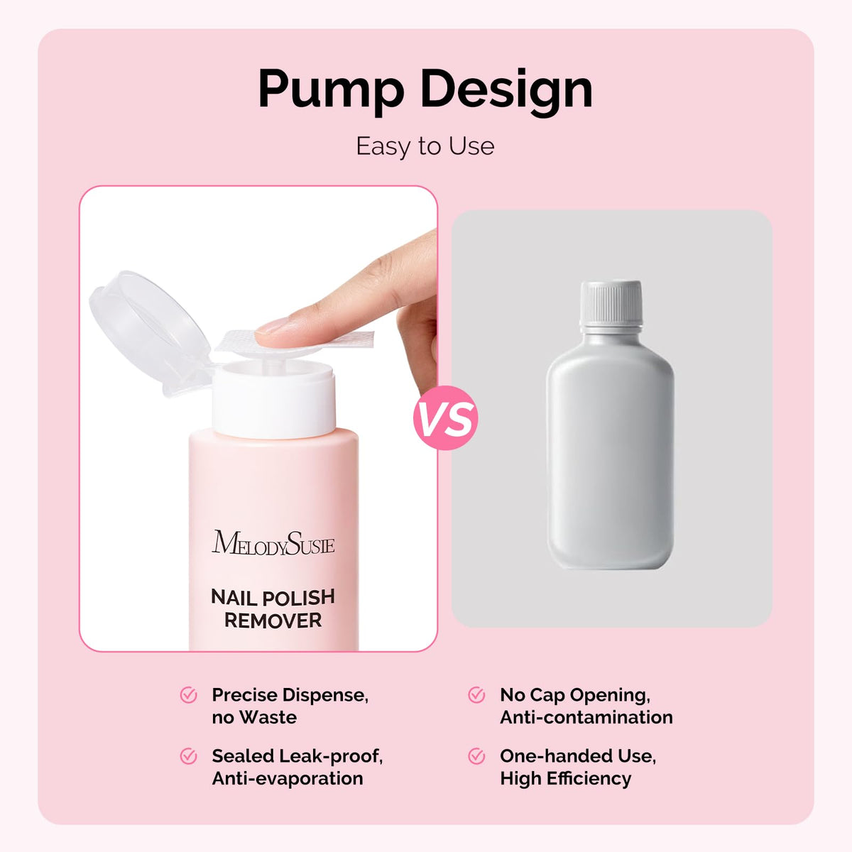 MelodySusie bottle size comparison in hand highlights 240ml professional capacity