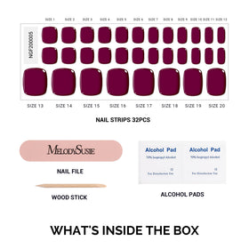 MelodySusie laid out 16 sizes of toe strips showing choice and perfect fit options