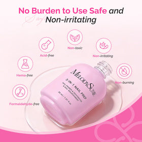 MelodySusie bottle held in hand for scale showing travel-friendly size
