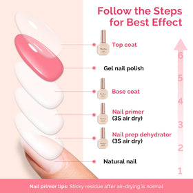 MelodySusie top coat on finished nails producing glossy, long-lasting shine and protection