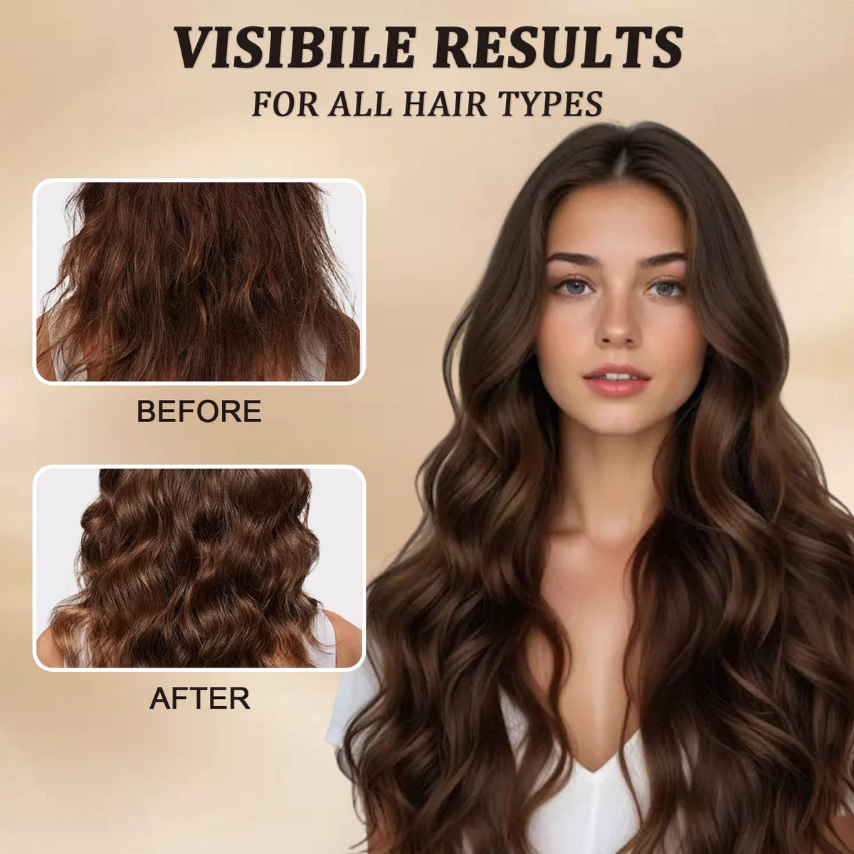 Melopuff styled hair after wash showing added volume and improved manageability