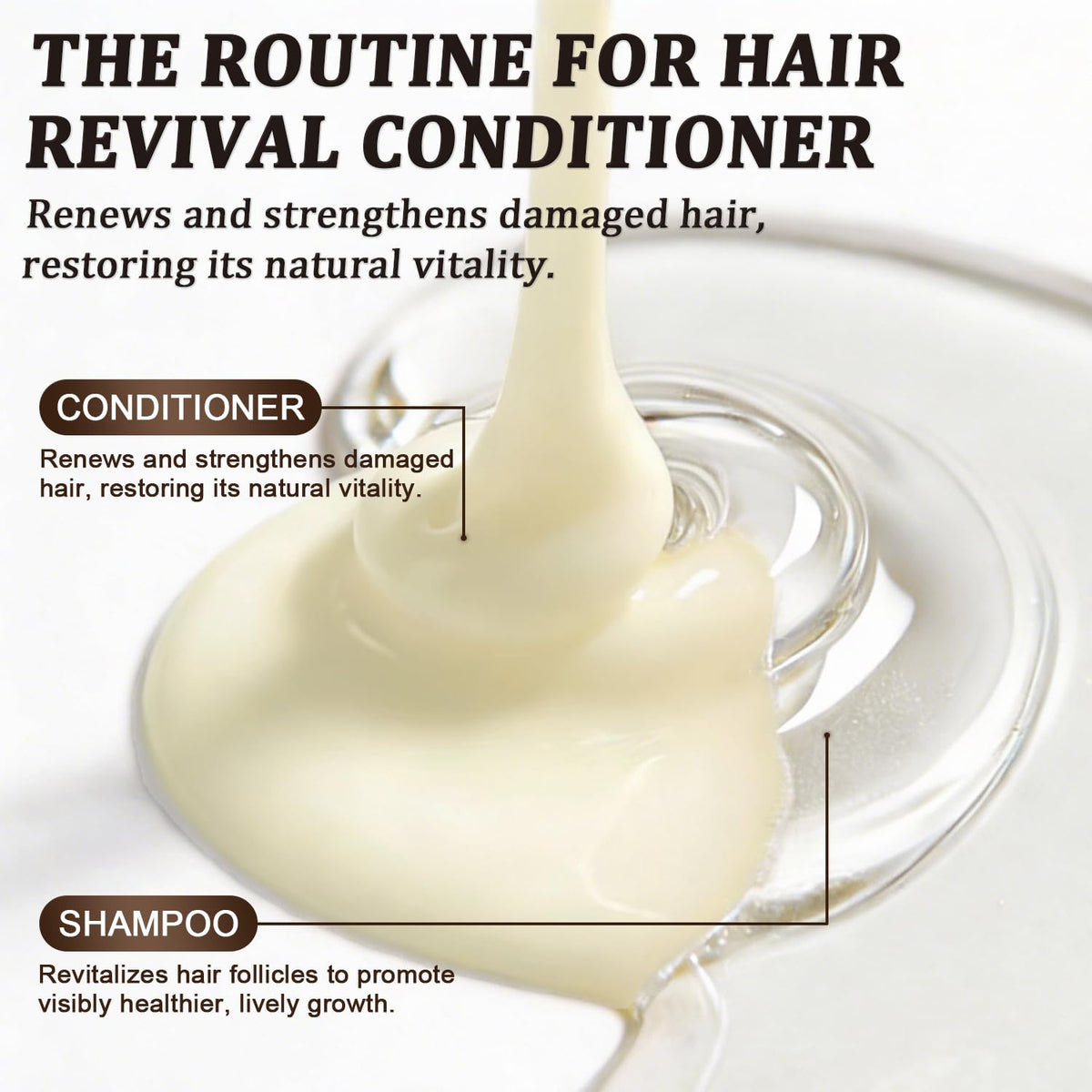 Melopuff conditioner creamy texture on fingertip for deep nourishment and detangling