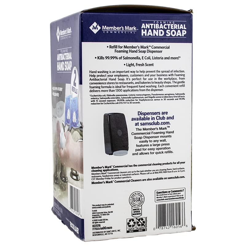 MEMBER´S MARK dispensed in bathroom showing refill use and convenient hygiene
