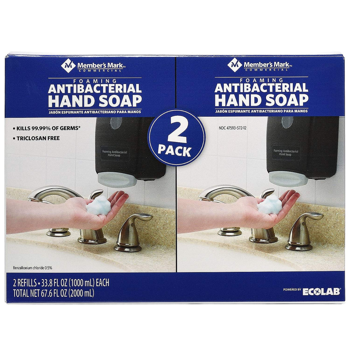 MEMBER´S MARK foam close-up texture demonstrating gentle cleansing action
