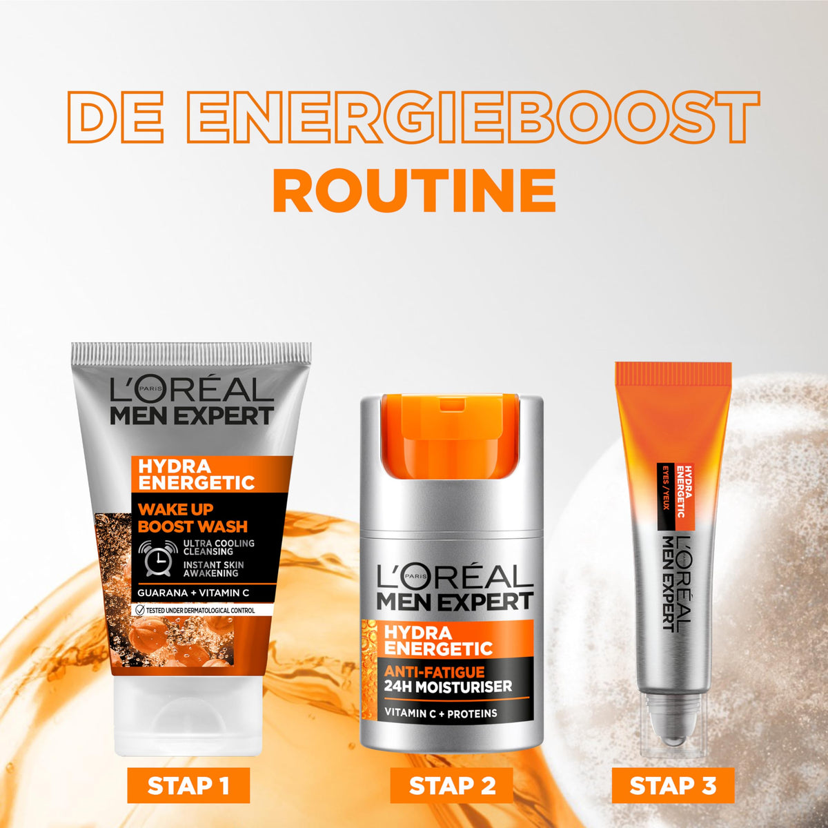 MEN EXPERT vitamin C and guarana ingredient focus for energizing effect