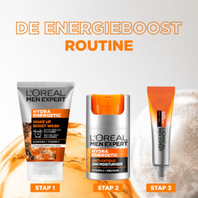 MEN EXPERT vitamin C and guarana ingredient focus for energizing effect