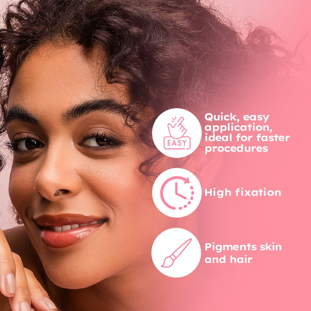 menela application brush shaping brows for defined, natural-looking tint