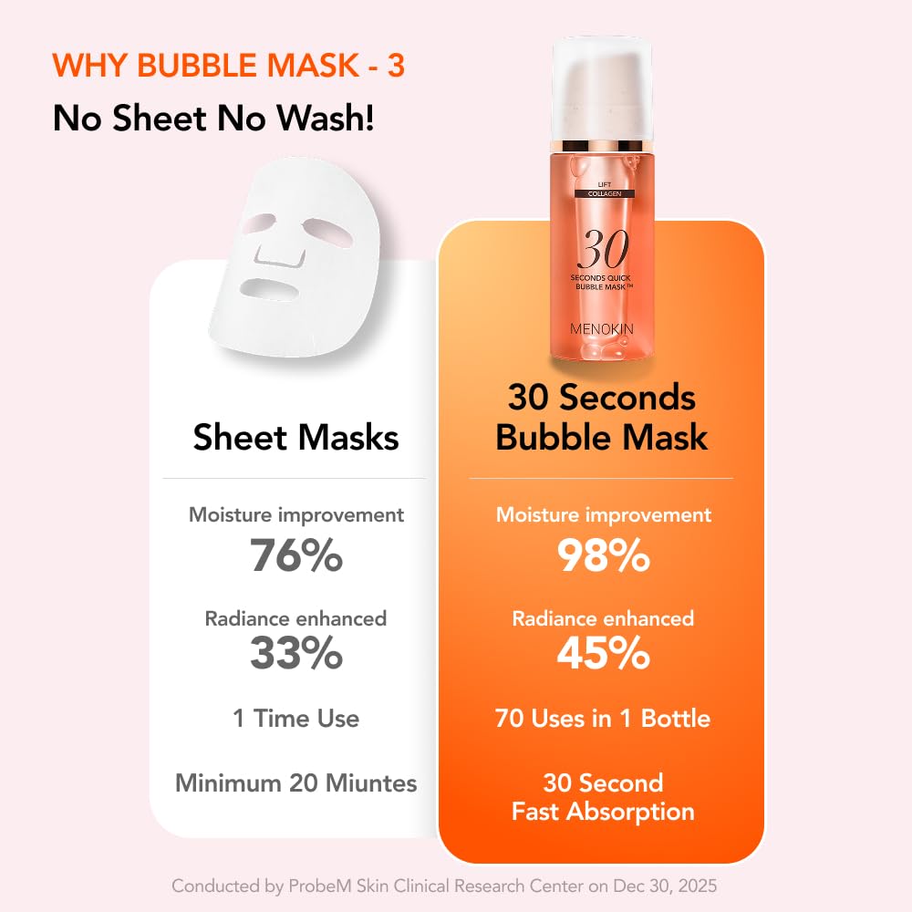 MENOKIN rinse demonstration showing gentle wash-off and refreshed skin