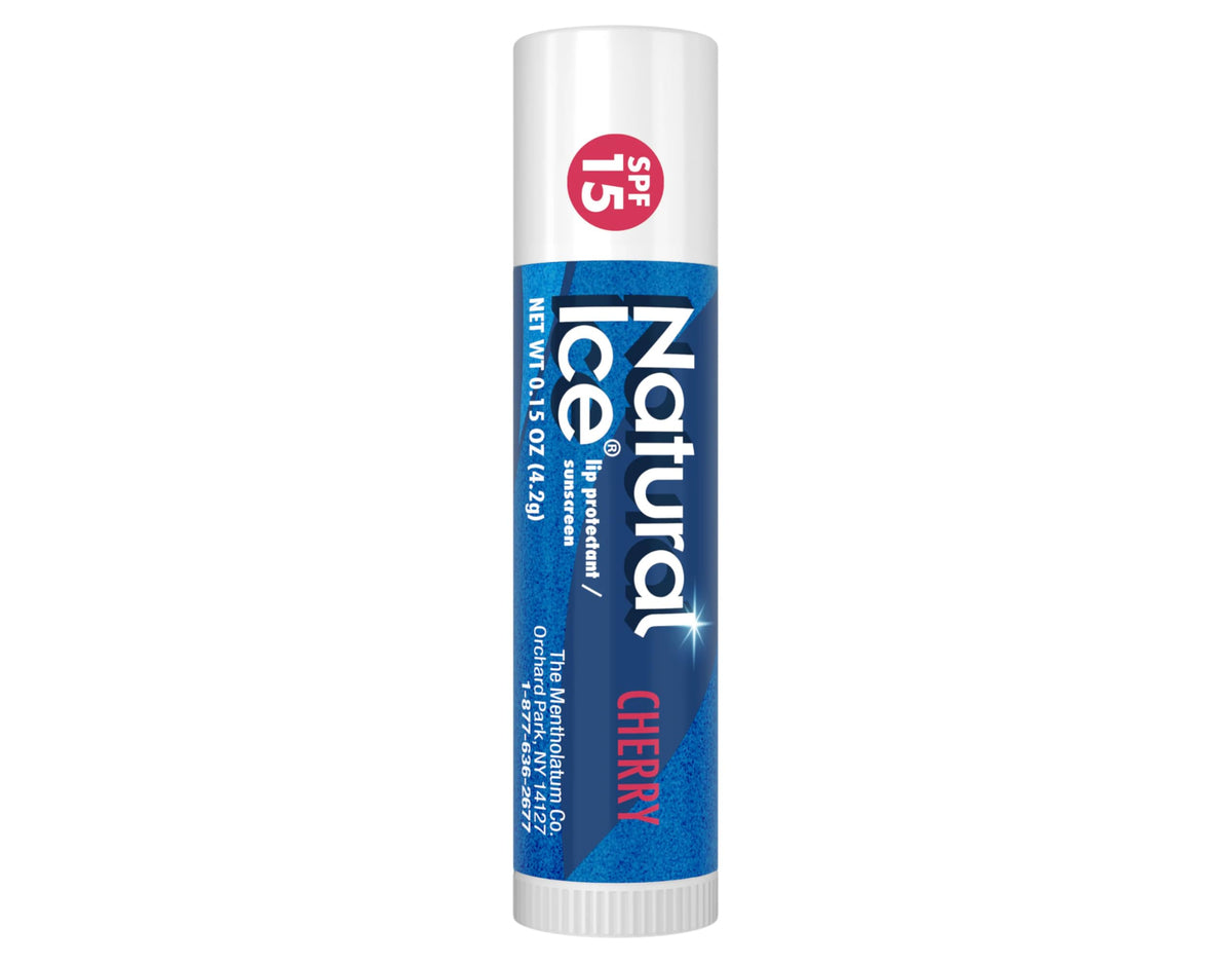 Mentholatum Natural Ice Cherry applied during outdoor activity for protection