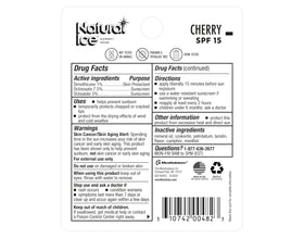 Mentholatum Natural Ice Cherry balm texture on skin showing smooth glide