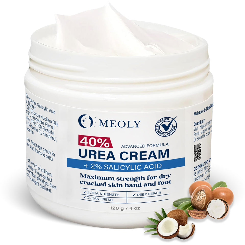 MEOLY front tube showing product name and strength for clear identification and trust