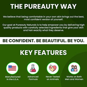 Meraz Pureauty Naturals cruelty-free and made in USA badge for ethical assurance