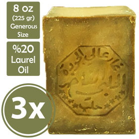 Merlinera Aleppo Soap green heart cross-section highlighting natural laurel oil