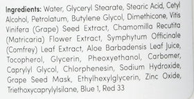Merlot moisturizer next to ruler showing 4 oz scale for accurate sizing