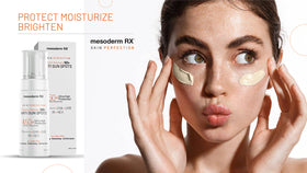 Application of Mesoderm RX on hand demonstrating non-greasy absorption and smooth feel