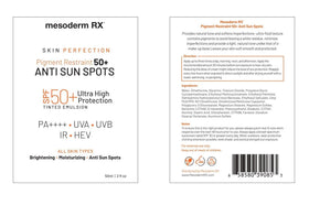 Mesoderm RX next to a smartphone to suggest HEV blue light protection for screen time