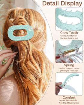 Mesovor clip worn in hair demonstrates secure hold and natural look